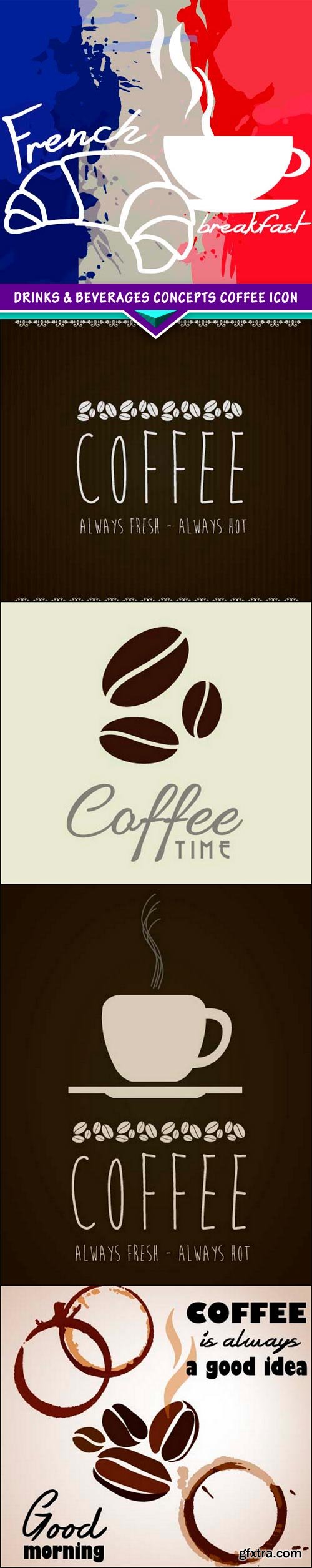 Drinks &amp; beverages concepts Coffee icon 5x EPS