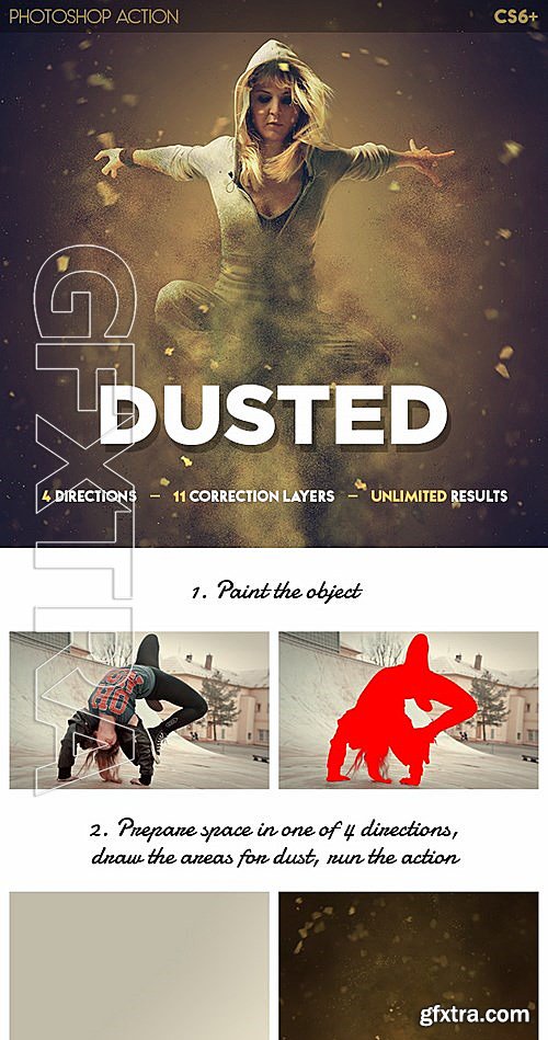 GraphicRiver - Dusted Photoshop Action 13302462