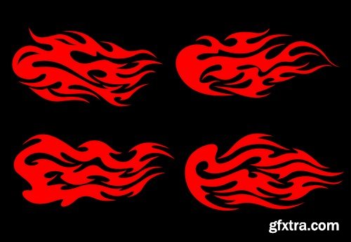 Flames tattoo design - 10 EPS