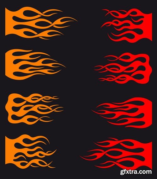 Flames tattoo design - 10 EPS