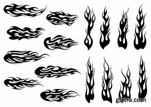 Flames tattoo design - 10 EPS