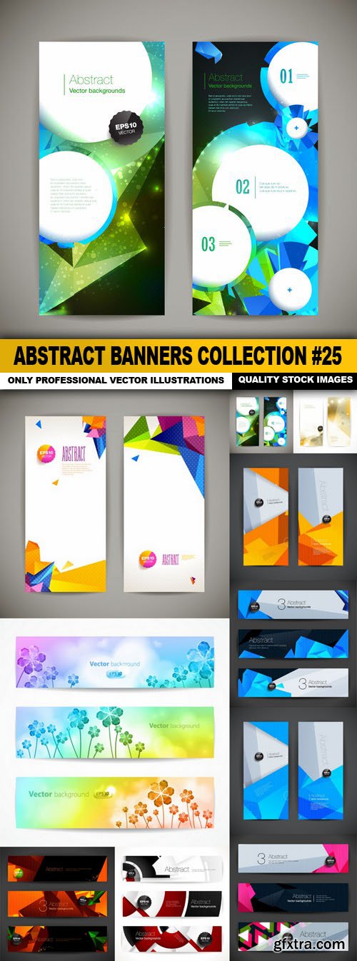 Abstract Banners Collection #25 - 10 Vectors