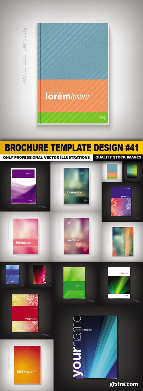 Brochure Template Design #41 - 15 Vector