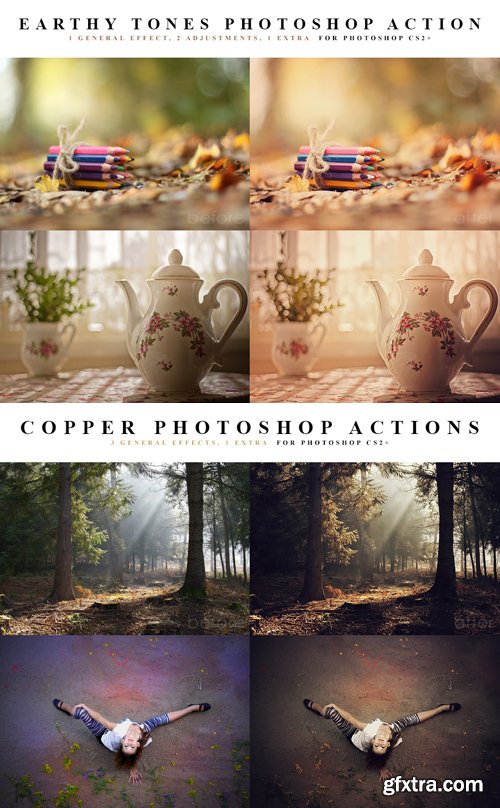 Photoshop Actions - Copper & Earthy Tones