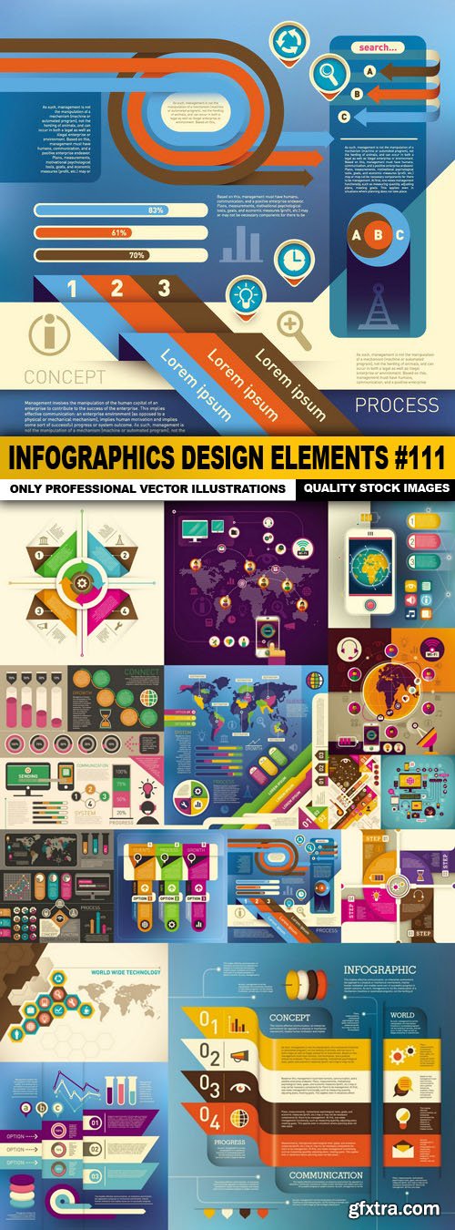 Infographics Design Elements #111 - 15 Vector