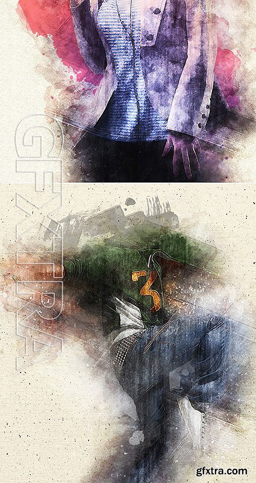 GraphicRiver - Watercolor Paint - Photoshop Action 13286321