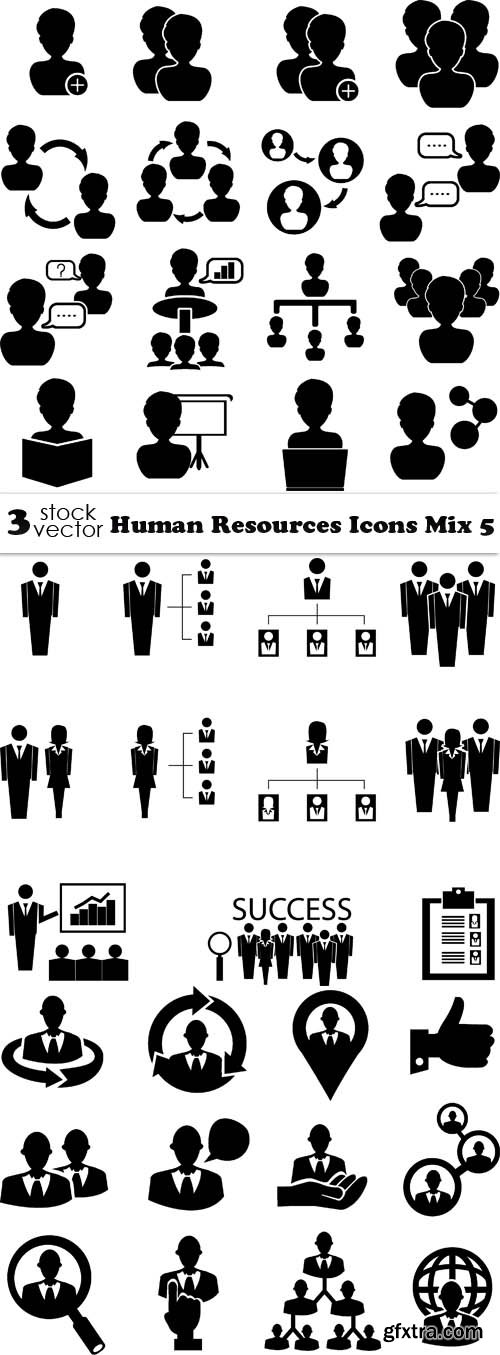 Vectors - Human Resources Icons Mix 5