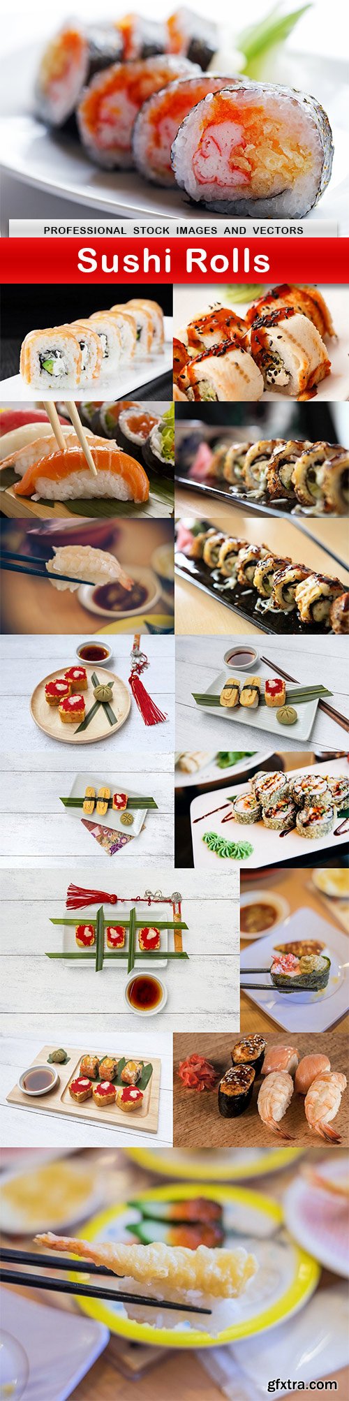 Sushi Rolls - 16 UHQ JPEG