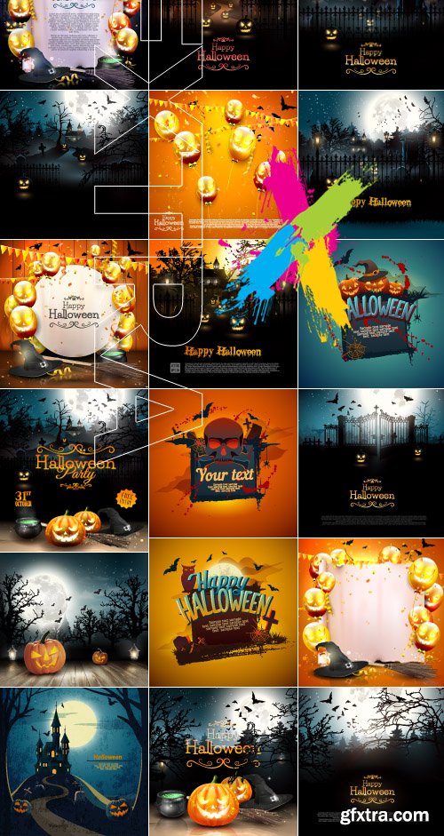 2016 Halloween background vector