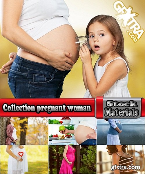 Collection pregnant woman baby girl in a position prepares healthy food meals 25 HQ Jpeg