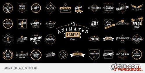 Videohive Animated Labels Toolkit 13195620