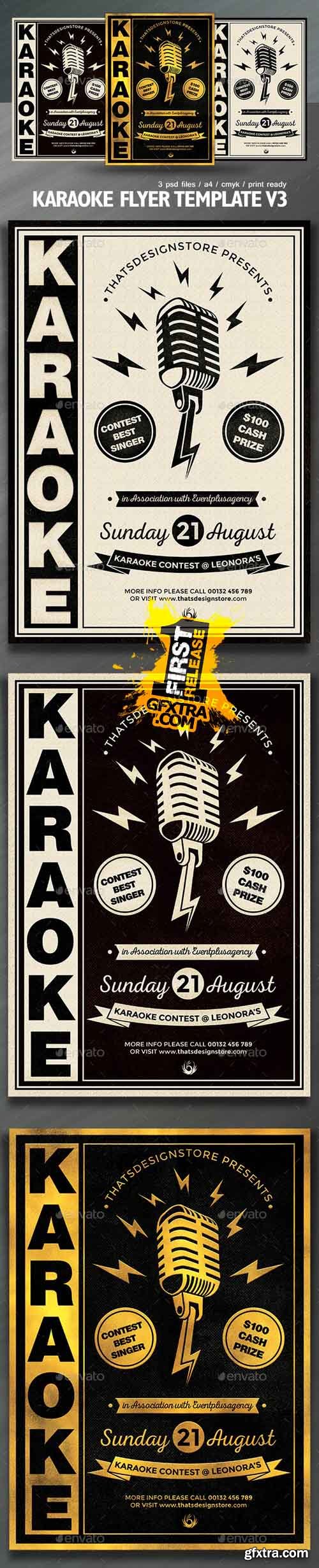 Karaoke Flyer Template V3 12897018