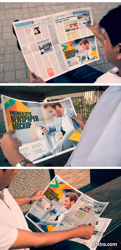 CM 369333 - Outdoor Newspaper Ad Mockups Vol. 6