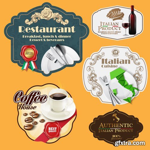 Italian restaurant menu - 8 EPS