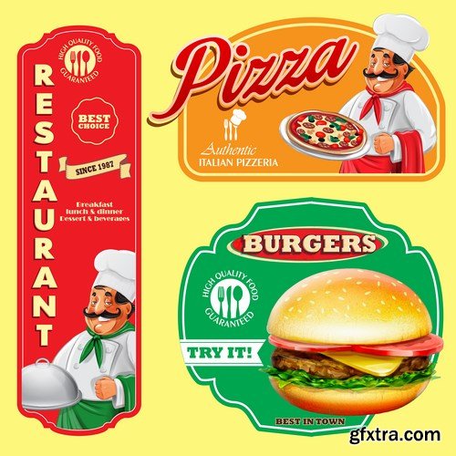 Italian restaurant menu - 8 EPS