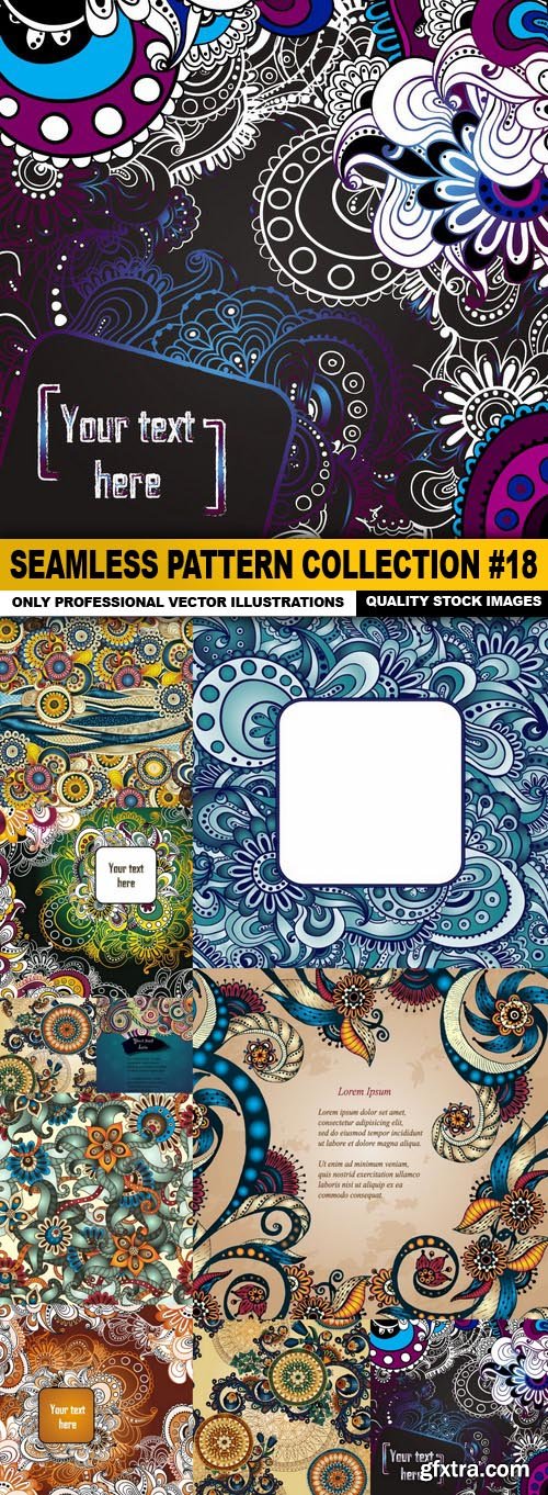 Seamless Pattern Collection #18 - 10 Vector