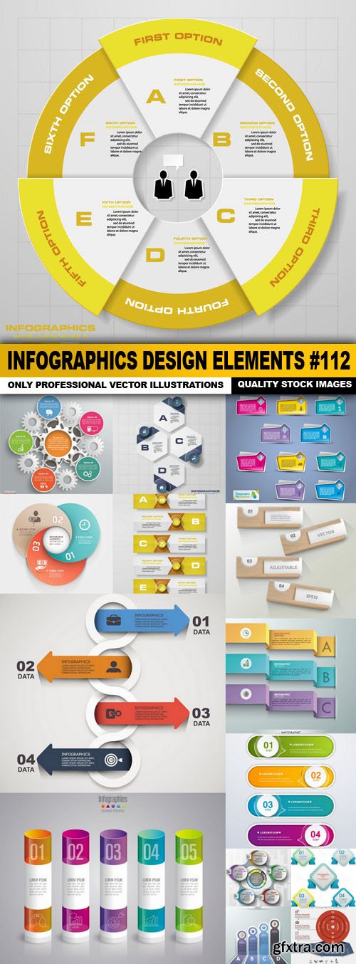 Infographics Design Elements #112 - 15 Vector