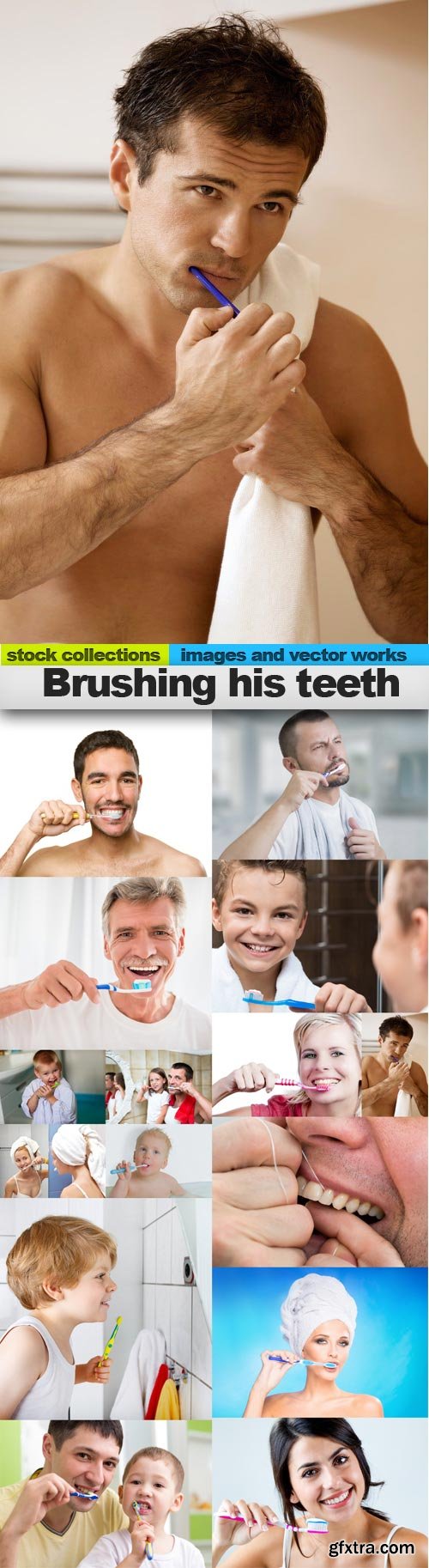 Brushing his teeth, 15 x UHQ JPEG