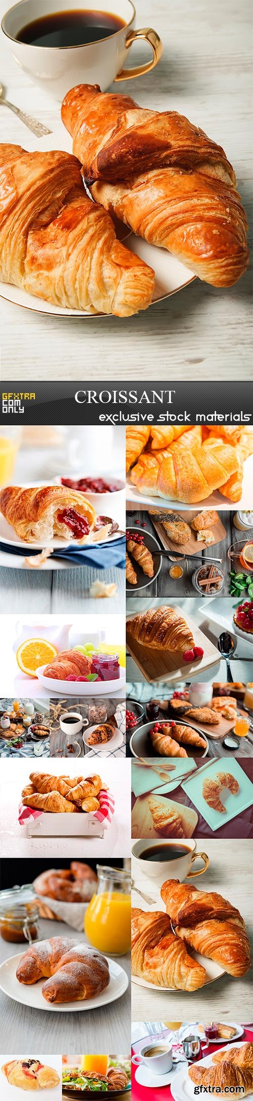 Croissant, 15 x UHQ JPEG