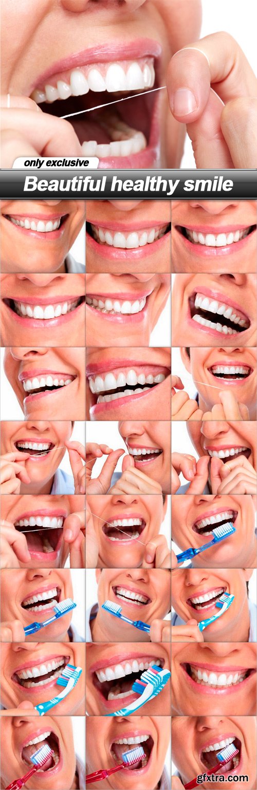 Beautiful healthy smile - 25 UHQ JPEG