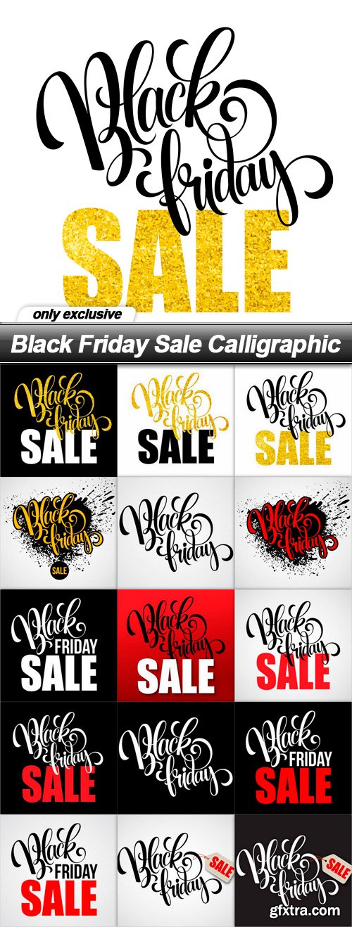 Black Friday Sale Calligraphic - 15 EPS