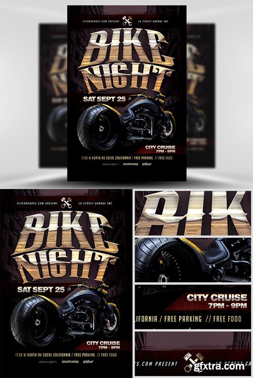 Bike Night Flyer Template