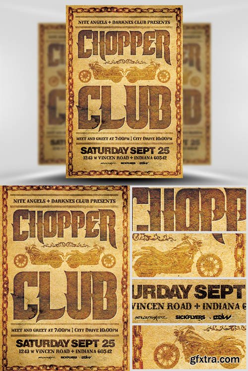 Chopper Club Flyer Template