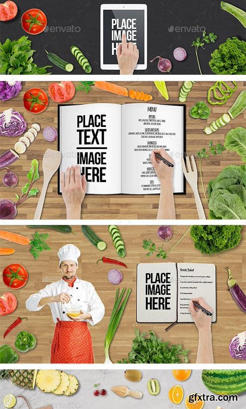 Graphicriver Food Mockup Toolkit 12922118