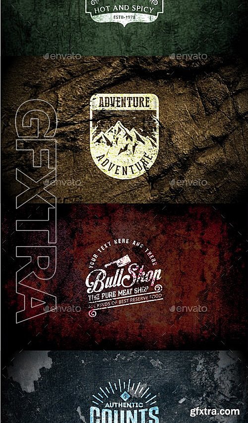 GraphicRiver - Grunge Badges and Logos vol01 13316784