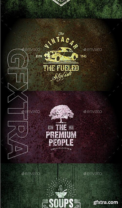 GraphicRiver - Grunge Badges and Logos vol01 13316784