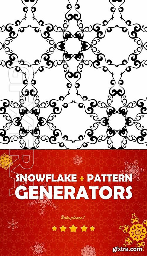 GraphicRiver - Snowflake & Christmas Pattern Generators 13320983