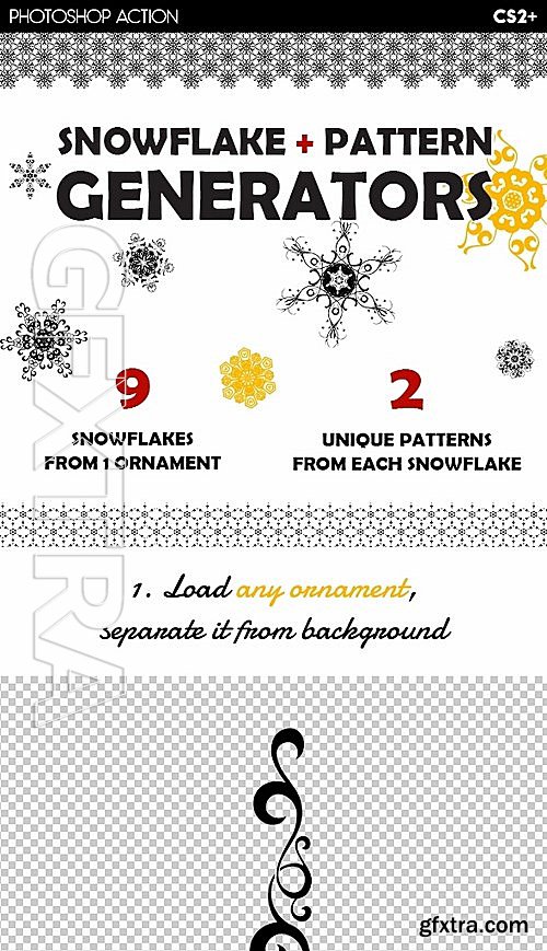 GraphicRiver - Snowflake & Christmas Pattern Generators 13320983