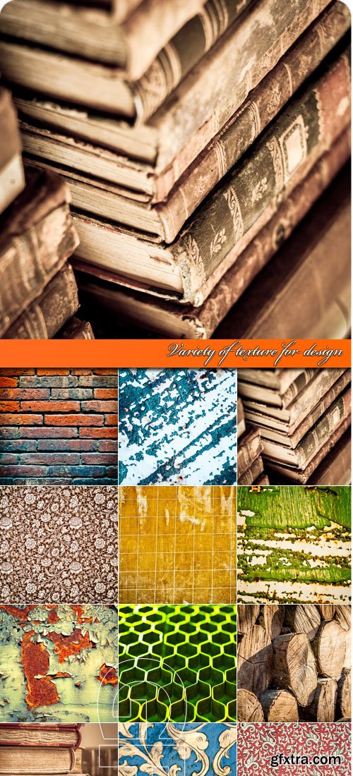 Variety of texture for design - Stock Photo