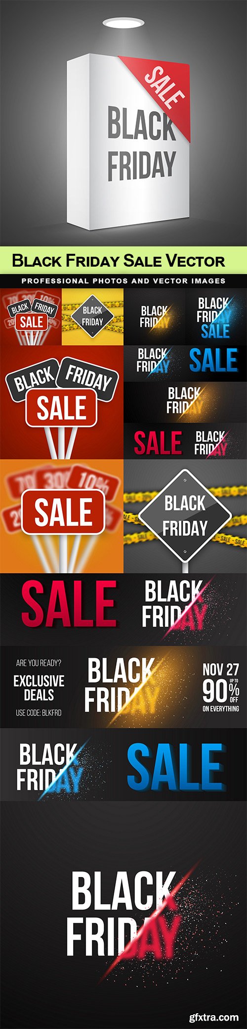 Black Friday Sale Vector - 11 EPS