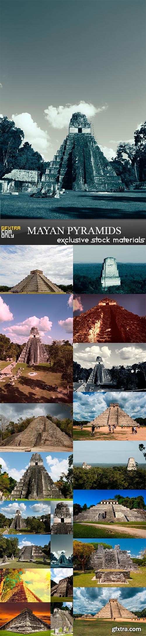 Mayan pyramids, 20 x UHQ JPEG