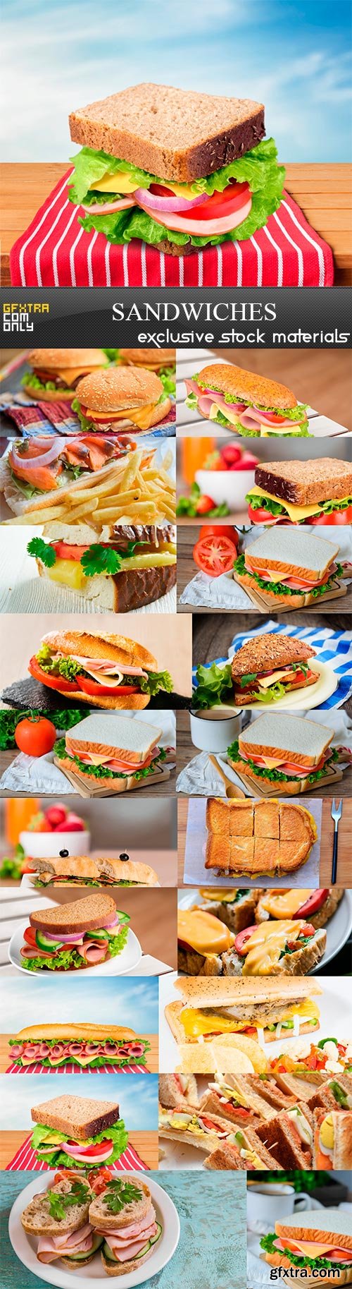 Sandwiches, 20 x UHQ JPEG