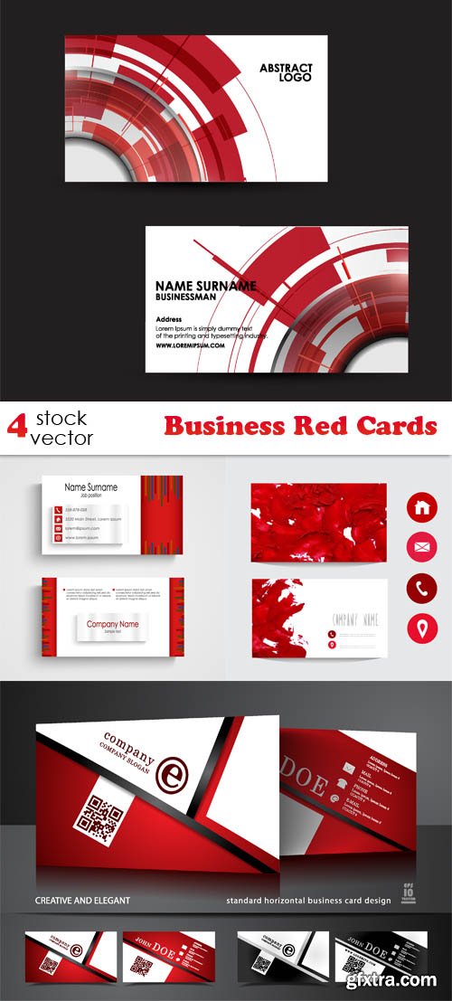 Vectors - Business Red Cards