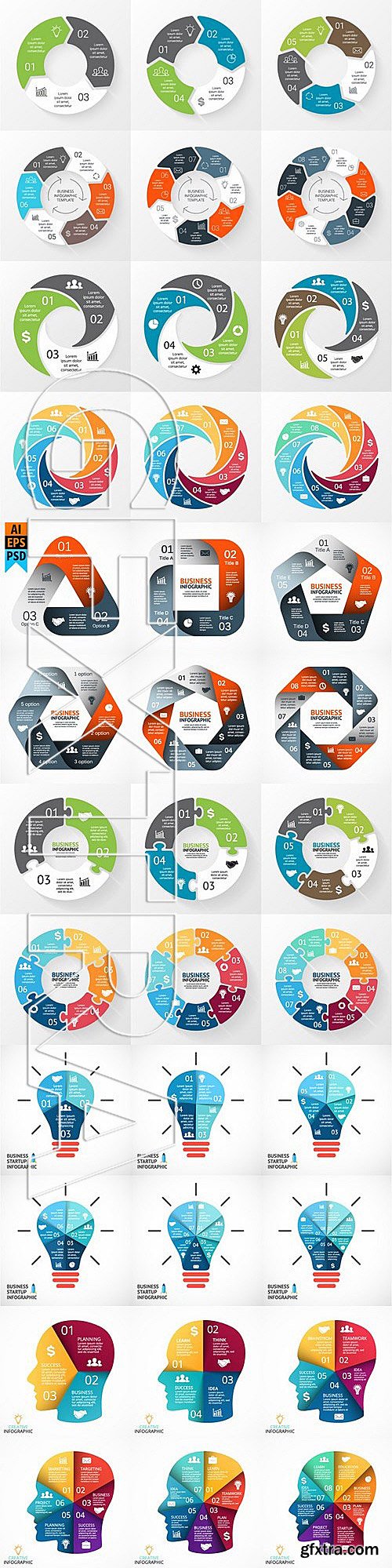 CM - Circle Infographics For Presentation 404671