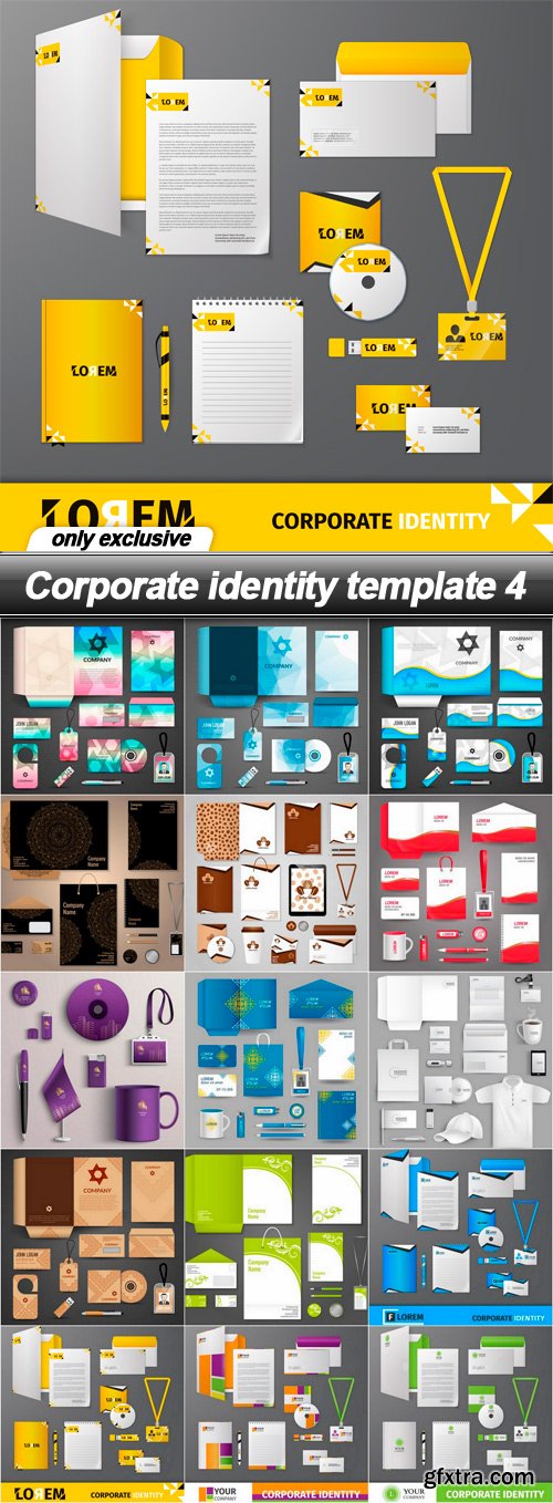 Corporate identity template 4 - 15 EPS