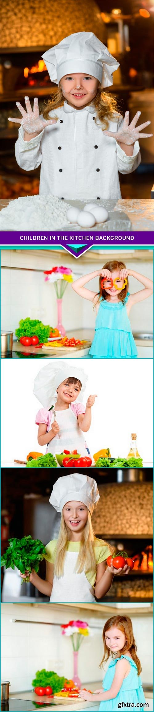 Children in the kitchen background 5x JPEG