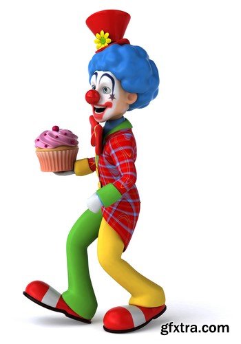 Fun clown, 20 x UHQ JPEG