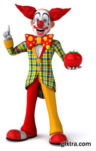 Fun clown, 20 x UHQ JPEG