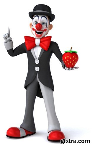 Fun clown, 20 x UHQ JPEG