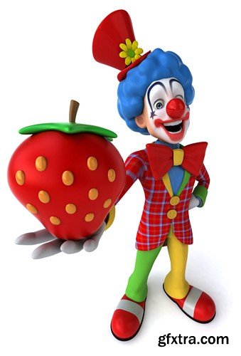 Fun clown, 20 x UHQ JPEG