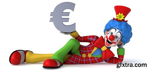 Fun clown, 20 x UHQ JPEG