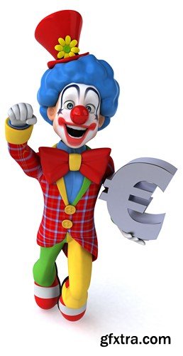 Fun clown, 20 x UHQ JPEG