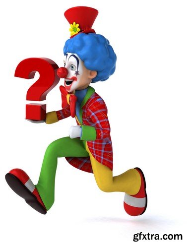 Fun clown, 20 x UHQ JPEG