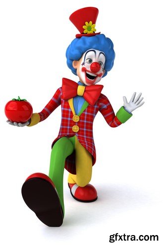 Fun clown, 20 x UHQ JPEG