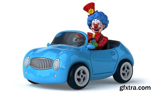 Fun clown, 20 x UHQ JPEG