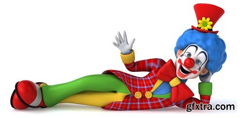 Fun clown, 20 x UHQ JPEG